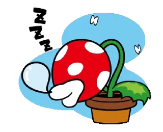 😴 emoji SUPER MARIO BROS: @StickersNic Telegram sticker 11 of 21