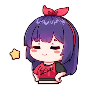 😊 emoji A-SOUL by @ 绯月见白 Telegram sticker 6 of 17
