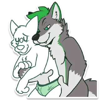 😈 emoji Rey Wolynx Telegram sticker 18 of 68