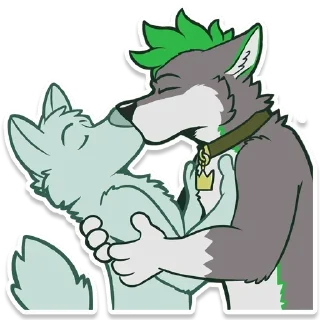 😘 emoji Rey Wolynx Telegram sticker 7 of 68