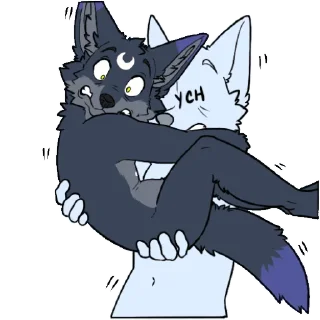 🙀 emoji Touvan Lunar Fox Telegram sticker 13 of 18