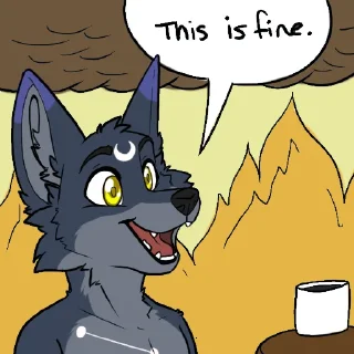 🔥 emoji Touvan Lunar Fox Telegram sticker 14 of 18