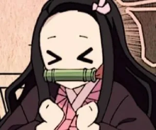 😔 emoji Nezuko Telegram sticker 6 of 10