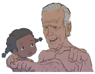 🦵 emoji Creepy Joe Biden Telegram sticker 10 of 52