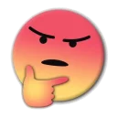 🤔 emoji Really makes you think Telegram sticker 14 of 63