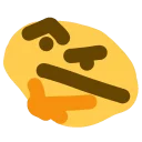 🤔 emoji Really makes you think Telegram sticker 1 of 63