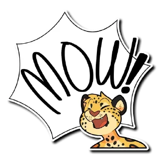 🗯 emoji Leopard Telegram sticker 18 of 30