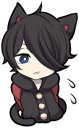 😕 emoji Black Kitten (2) Telegram sticker 19 of 120