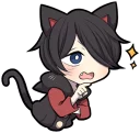 👉 emoji Black Kitten (2) Telegram sticker 6 of 120