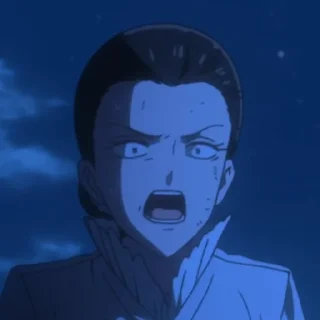 😠 emoji Yakusoku no Neverland Telegram sticker 19 of 27