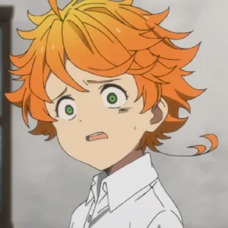 😰 emoji Yakusoku no Neverland Telegram sticker 8 of 27