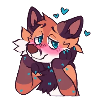 🥰 emoji Wilde Fox Telegram sticker 8 of 80