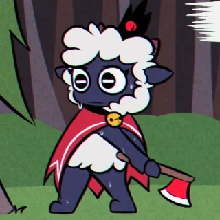 Sticker from Cult_of_the_lamb no context
