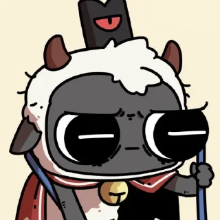 Sticker from Cult_of_the_lamb no context