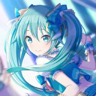 ☺️ emoji Hatsune Miku Telegram sticker 11 of 31