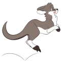 🏀 emoji Kangaroo Stickers Telegram sticker 6 of 14
