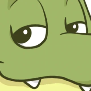 👀 emoji Croc O'Dile Telegram sticker 6 of 49