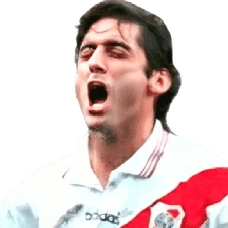 😩 emoji Enzo Francescoli Telegram sticker 5 of 18