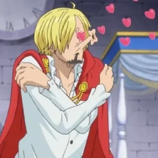 😍 emoji Sanji Stickers Telegram sticker 8 of 16