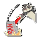 🔨 emoji Snow Leopard (round 2!) Telegram sticker 17 of 120
