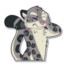 😖 emoji Snow Leopard Telegram sticker 24 of 119
