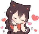 ☺️ emoji Black Kitten Girl Telegram sticker 13 of 41