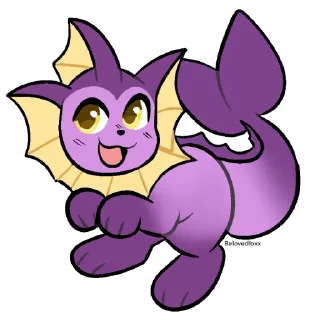 🐟 emoji Virtual Vaporeon! Telegram sticker 7 of 26
