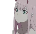 😶 emoji ZeroTwo Telegram sticker 8 of 21