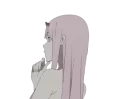 🤔 emoji ZeroTwo Telegram sticker 13 of 21
