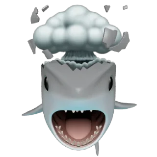 🦈 emoji 🤯🤯🤯 Telegram sticker 5 of 26