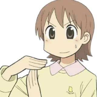🖐 emoji Nichijou Telegram sticker 7 of 19