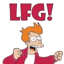 Sticker from FUTURAMA