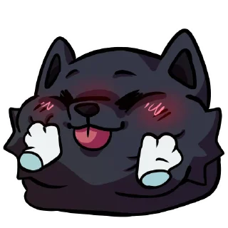 🙌 emoji Meph the Blubberwuff (@fatmephy - Owner) Telegram sticker 21 of 45