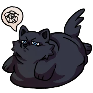 😒 emoji Meph the Blubberwuff (@fatmephy - Owner) Telegram sticker 13 of 45