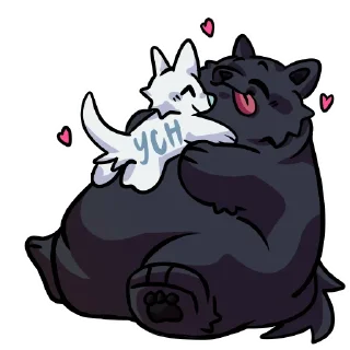 💏 emoji Meph the Blubberwuff (@fatmephy - Owner) Telegram sticker 6 of 45