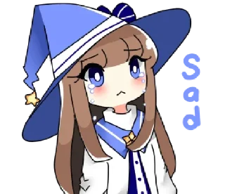 😢 emoji Cute Witch • @xxyuji Telegram sticker 24 of 32