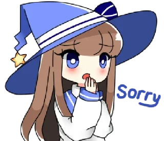 😧 emoji Cute Witch • @xxyuji Telegram sticker 20 of 32