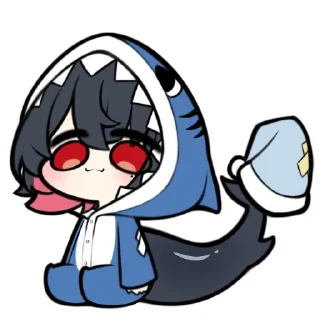 🦈 emoji ☁♡🌊 ⭒ꭼ𝗹𝙡Ꮛᴻᴊんℴ⭒🌊♡☁ | @PokkePostBoard Telegram sticker 20 of 120