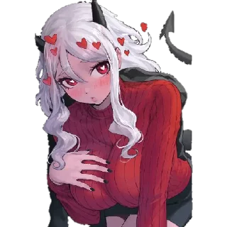 😗 emoji Waifus Telegram sticker 12 of 26