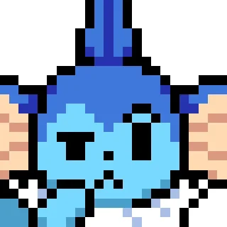 🤔 emoji Pixel Art Eeveelutions Telegram sticker 12 of 82