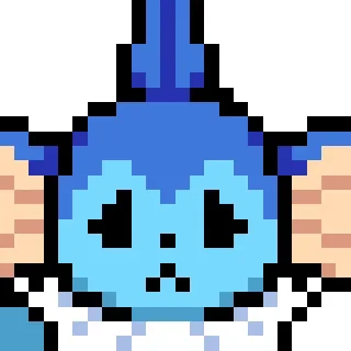 🙁 emoji Pixel Art Eeveelutions Telegram sticker 17 of 82