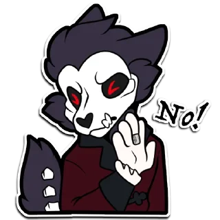 👎 emoji Bastille the Butler by Scarf Shepherd Telegram sticker 9 of 56