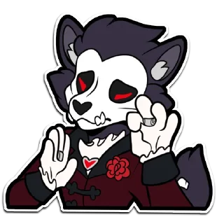 👌 emoji Bastille the Butler by Scarf Shepherd Telegram sticker 16 of 56