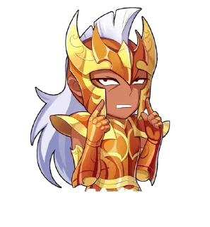 😬 emoji Saint Seiya Telegram sticker 13 of 34