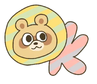🆗 emoji every day raccoon dog Telegram sticker 23 of 40