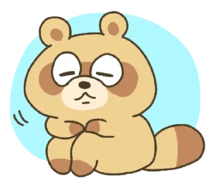 😑 emoji every day raccoon dog Telegram sticker 13 of 40