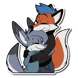 ❤️ emoji LilFox Hugs Telegram sticker 14 of 30