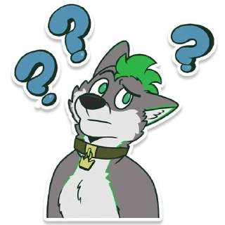 ❓ emoji Rey Wolynx Telegram sticker 10 of 68