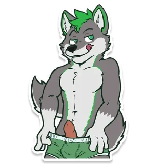 🍆 emoji Rey Wolynx Telegram sticker 17 of 68