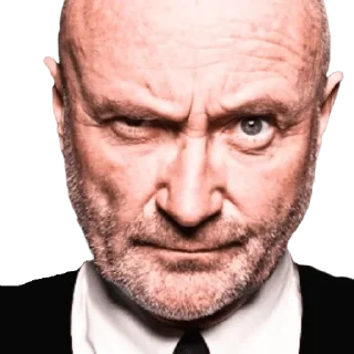 🤨 emoji Phil Collins Telegram sticker 6 of 6